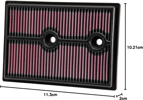 Miniatura 12 de K&N Filtro de aire de motor de por vida original de alto flujo: Aumento de potencia: Premium, Lavable: Compatible con AUDI/Volkswwagen 2012-2023