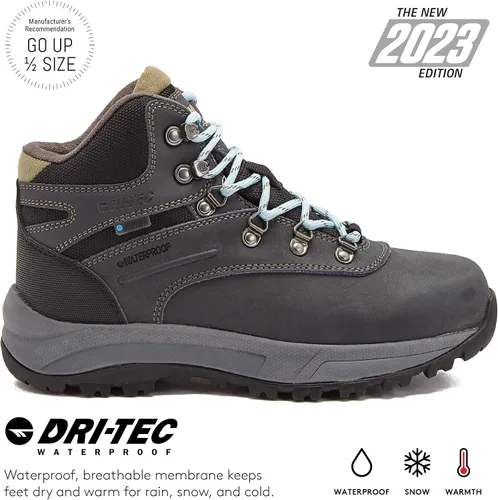 Miniatura 3 de HI-TEC Altitude VI I WP - Botas de senderismo impermeables de cuero para mujer, zapatos de sendero y mochilero