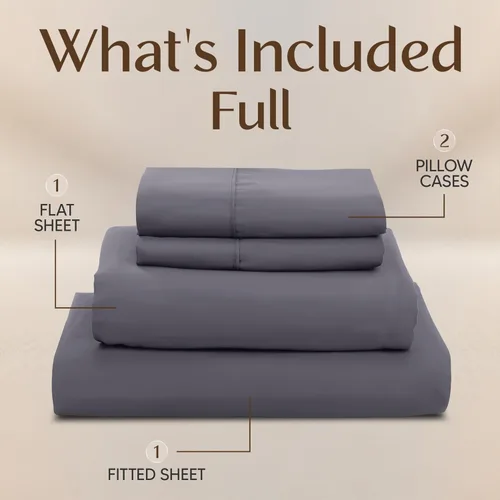 Miniatura 244 de Utopia Bedding Juego de sábanas Queen – Sábanas de 4 piezas para cama tamaño Queen, microfibra suave y transpirable, incluye 1 sábana bajera, 1 Gris