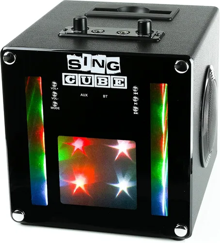 Miniatura 6 de Luces recargables de la máquina del karaoke del bluetooth y dos micrófonos, 5W (SINGCUBE01)