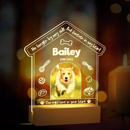 Miniatura 13 de Regalos conmemorativos personalizados para perros por pérdida de perro, regalos conmemorativos para mascotas para perros y gatos, placa fotográfica
