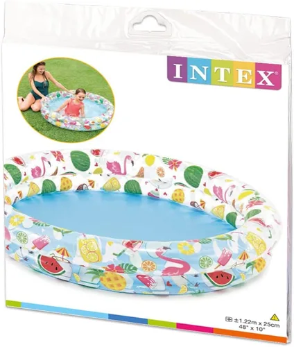 Miniatura 5 de Piscina inflable Stars Kiddie con 2 anillos circulares de 48 pulgadasx10 pulgadas por Intex, Kit de mantenimiento, Paquete de 10, Beige