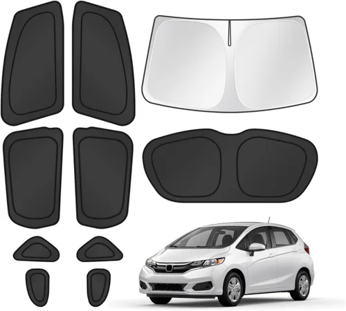 Miniatura 15 de T TGBROS Parasol para parabrisas para Honda Civic 2022-2025 2026, parasol grueso con bloqueo UV y opaca, para privacidad, plegables, 8 accesorios