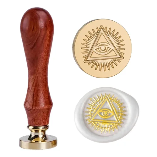 Illuminati - Sellos de cera Eye of Providence, sello de cera que todo lo ve, sello de cera para el mal de ojo, sellos de sellado Wiccan, cabeza de