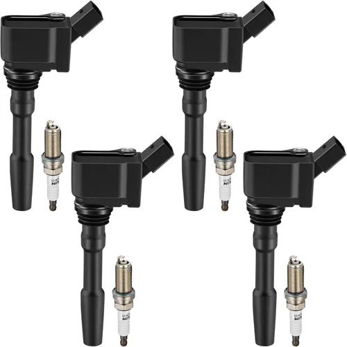Miniatura 17 de BDFHYK Paquete de bobinas de encendido UF529 y bujías de iridio 4644 compatibles con Audi A3 A4 Allroad Quattro A5 Quattro Q5 TT Quattro Volkswagen