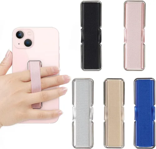 Miniatura 8 de Correa para teléfono, 4 unidades, agarre para teléfono con soporte, soporte para correa de teléfono para soporte de mano y dedo, adecuado para oro