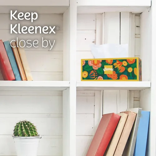 Miniatura 6 de Kleenex Pañuelos faciales ultra suaves, 3 cajas planas, 110 pañuelos por caja (330 pañuelos en total)