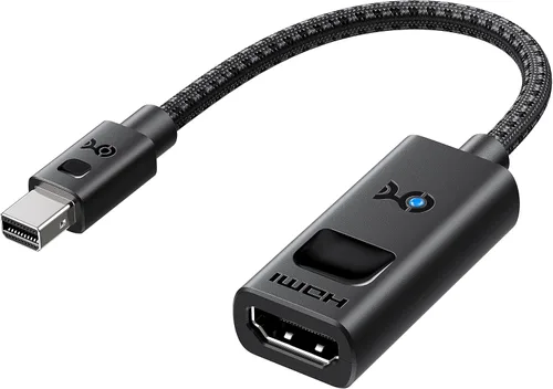 Cable Matters Adaptador activo 8K Mini DisplayPort 1.4 a HDMI 2.1 con 4K 240Hz / 8K 60Hz, adaptador unidireccional de cable Mini DisplayPort a HDMI