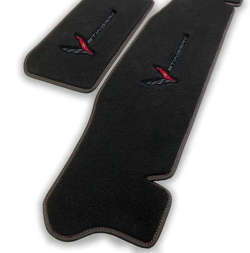 Miniatura 20 de Lloyd Mats Tapetes alfombrados a medida para el suelo del automóvil de lujo prémium para Corvette C8 2020-ON Coupé y convertible