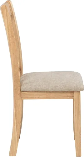 Miniatura 11 de Coaster Home Furnishings - LAVON - Madera y tela - Sillas de comedor sin brazos con asiento tapizado - Juego de 2 - Roble claro y lino - 106622