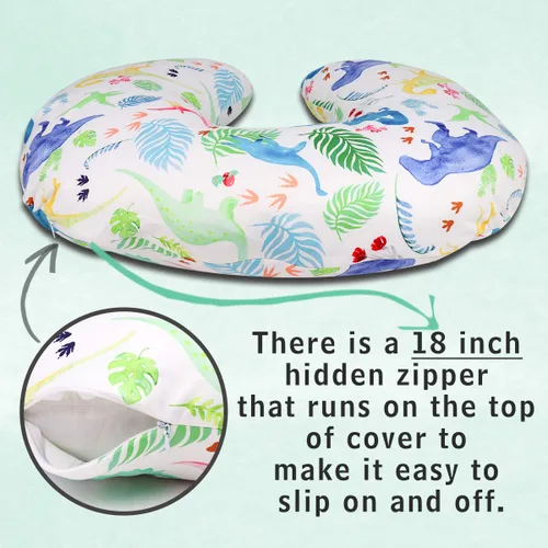 Miniatura 5 de Funda de almohada de lactancia de dinosaurio, funda de almohada de lactancia para bebés niños y niñas, funda de almohada de lactancia para recién