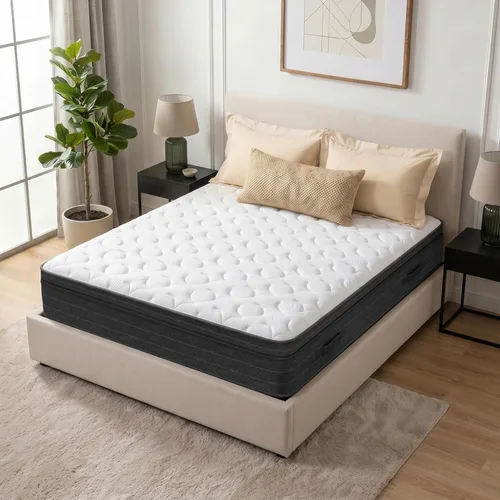 Miniatura 2 de Vesgantti Twin XL Bed Mattress 12 Inch - Cooling Hybrid Single Mattress in a Box for Back Pain Relief - Pocket Spring & Memory Foam