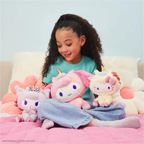 Miniatura 7 de GUND Sanrio Kuromi - Peluche de unicornio, animal de peluche prémium para edades de 1 año en adelante, morado, 6 pulgadas