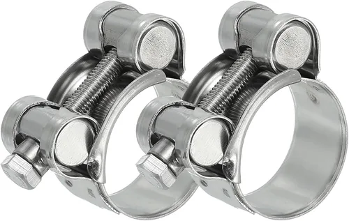 Miniatura 7 de PATIKIL Abrazadera de manguera con perno en T de 0.67 a 0.748 in, paquete de 2 abrazaderas de tubo de tubo intercooler de acero inoxidable 304