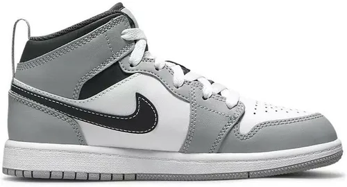 Miniatura 2 de Jordan Jordan 1 Mid (niño pequeño), Gris ahumadoBlanco-antracita