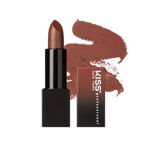 Miniatura 14 de Kiss New York - Lápiz labial pigmentado profesional, acabado satinado suave, de larga duración, infundido con manteca de karité y vitamina E Piel