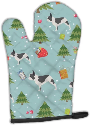 Miniatura 55 de Caroline's Treasures BB4872OVMT - Guante de horno de Navidad Affenpinscher resistente al calor, grueso para sartenes calientes y horno, manopla