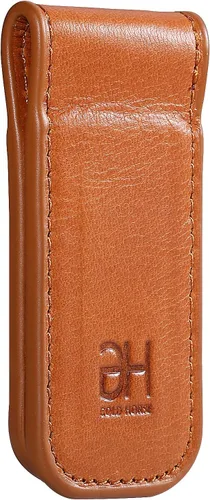 Miniatura 16 de Soporte magnético delgado para tarjetas de visita de cuero genuino para hombres, Negro -, Slim
