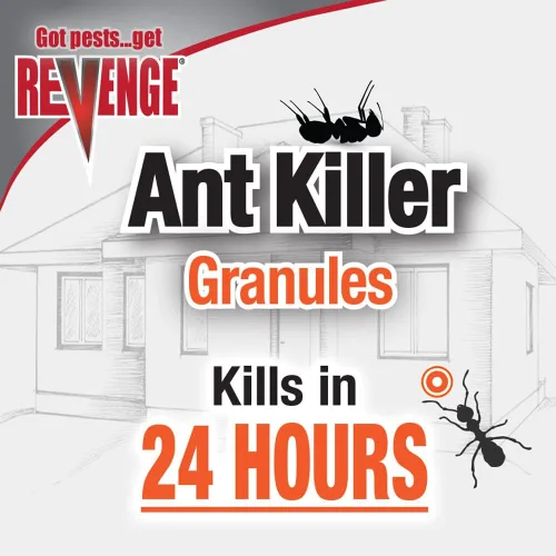 Miniatura 4 de REVENGE - Gránulos asesinos de hormigas, 1.5 lb. Tratamiento perimetral de acción rápida listo para usar para matar hormigas, pulgas y cucarachas