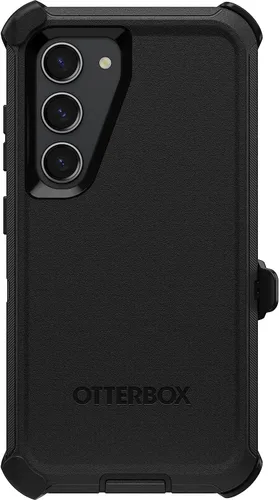 Miniatura 4 de OtterBox Funda para Galaxy S23 (solamente) - Serie Defender - Negro, resistente y duradera - con protección de puerto - Incluye soporte de clip