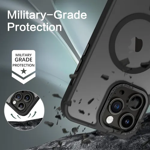 Miniatura 3 de BENTOBEN Funda magnética para iPhone 14 Pro [compatible con Magsafe] translúcida mate 14 Pro, delgada, a prueba de golpes, para mujeres, hombres