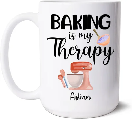 Miniatura 12 de Taza de café para panadero, regalos de panadero, taza de café Badass Baker personalizada, taza de regalo con nombre personalizado para panadero