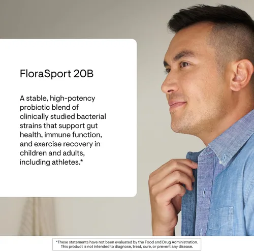 Miniatura 3 de THORNE - FloraSport 20B - Suplemento probiótico - Promueve el apoyo digestivo, la salud intestinal, la función inmunológica y el alivio ocasional