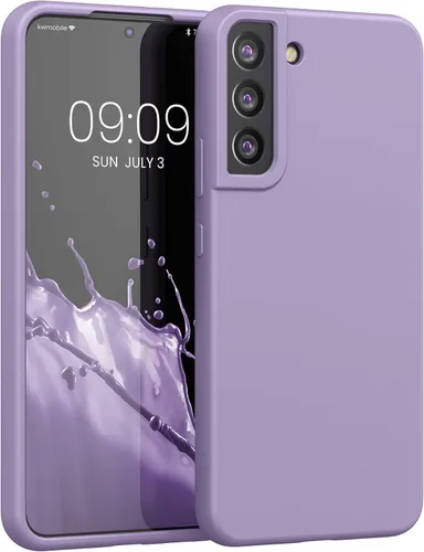 Miniatura 321 de kwmobile Funda compatible con Samsung Galaxy S22 - Funda de silicona TPU con acabado suave - Blue Reef