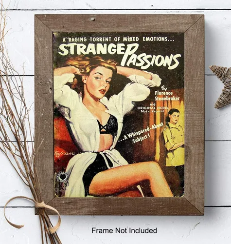 Miniatura 7 de Arte de pared de ficción lesbiana – Accesorios LGBTQ – Póster de novela romántica – Regalos lesbianas para novia, mujer, queer, gay, bi – imagen