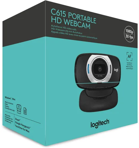 Miniatura 9 de Logitech. Webcam portátil C615 HD de 1080 pixel con autofoco, Negro talla única
