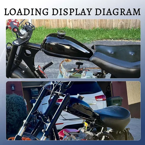 Miniatura 6 de 4L Reemplazo de Tanque de Combustible de Gasolina para Bicicleta Motorizada de 49 cc, 60 cc, 80 cc