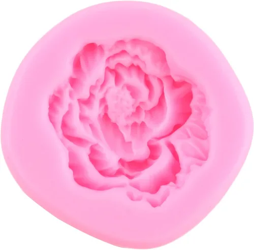 Miniatura 4 de Molde de silicona para fondant de flores de peonía para decoración de tartas de chocolate, caramelo, polimérico, vela, jabón, goma de mascar, juego