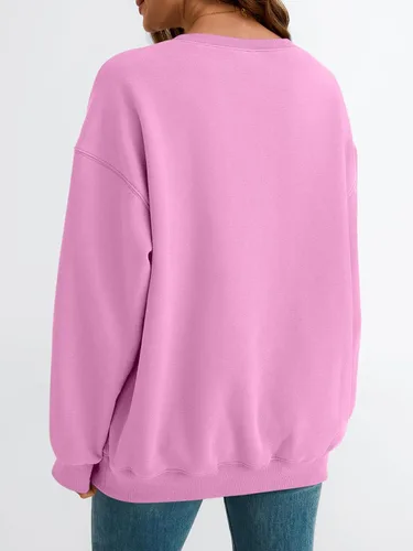Miniatura 34 de EFAN Sudaderas de gran tamaño con cuello redondo Y2K para mujer, sudaderas con capucha para otoño, moda 2025, ropa para adolescentes y niñas, lindo