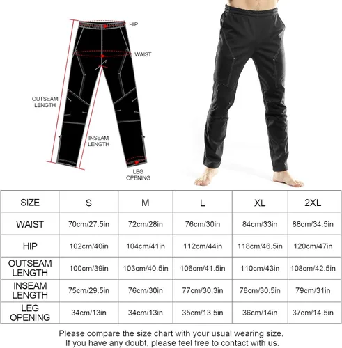 Miniatura 6 de INBIKE pantalones de invierno forro polar térmico para Multi deportes al aire libre.