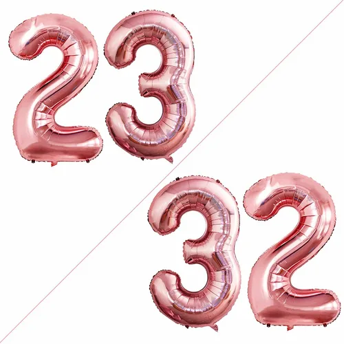 Miniatura 148 de Goer, conjunto de globos de papel aluminio para decoraciones de cumpleaños, globos de las letras de feliz cumpleaños y de números Oro