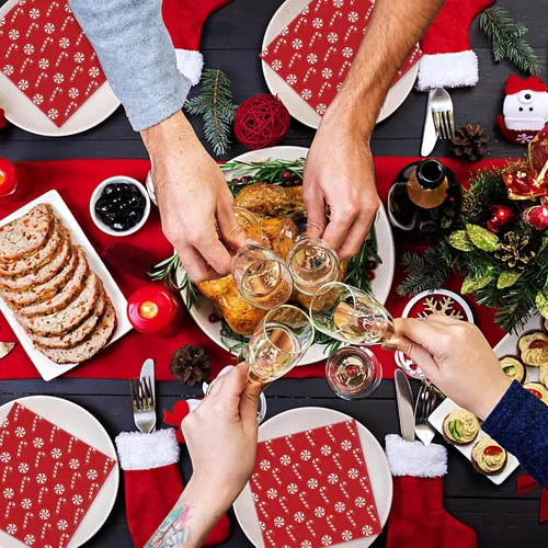 Miniatura 6 de Honoson Servilletas de Papel Desechables para Cóctel Servilletas para Invitados Servilletas de Bebidas y Cena Toalla de Mano para Suministros