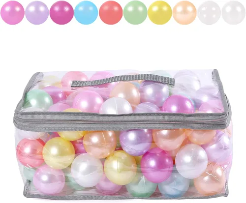 Miniatura 9 de STARBOLO Pelotas de Piscina de Pelotas para Niños Pequeños Paquete de 100 200 500 - Sin BPA y Ftalatos No Tóxicas A Prueba de Aplastamiento Pelotas