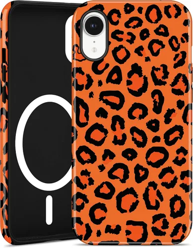 Miniatura 126 de Jusy Compatible con MagSafe Brown Tortoise Shell Print Phone Case para iPhone 7/8/SE, funda protectora magnética de lujo de TPU suave