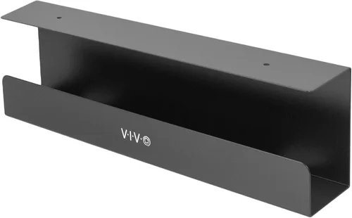 VIVO - Bandeja de gestión de cables para debajo del escritorio de 17 pulgadas, soporte para extensión de alimentación, organizador de cables, para