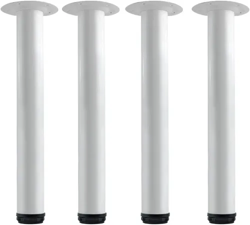 Miniatura 20 de QLLY Juego de 4 patas de muebles de metal ajustables de 6 pulgadas, pierna de repuesto para sofá, sillón, silla otomana y gabinete, en negro
