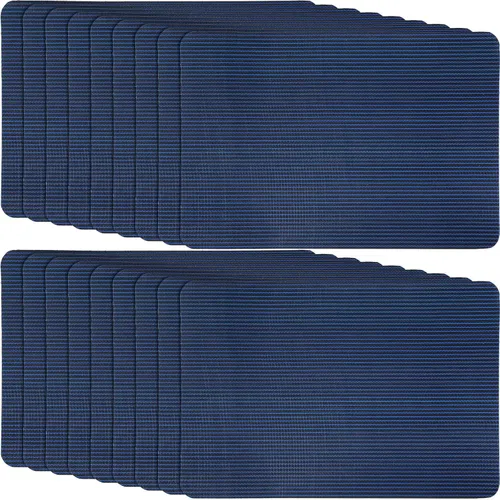 Miniatura 10 de Treela Kit de reparación de 6 piezas de cubierta de seguridad para piscina, kit de reparación de parche azul para piscina, malla autoadhesiva