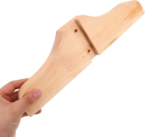 Miniatura 9 de NUOBESTY Base de soporte de suelo para divisor de habitación, 2 pies de madera ligeros, estabilizador de pantalla plegable de estilo japonés