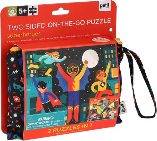 Miniatura 4 de Jigsaw Puz Superhéroes de 2 caras