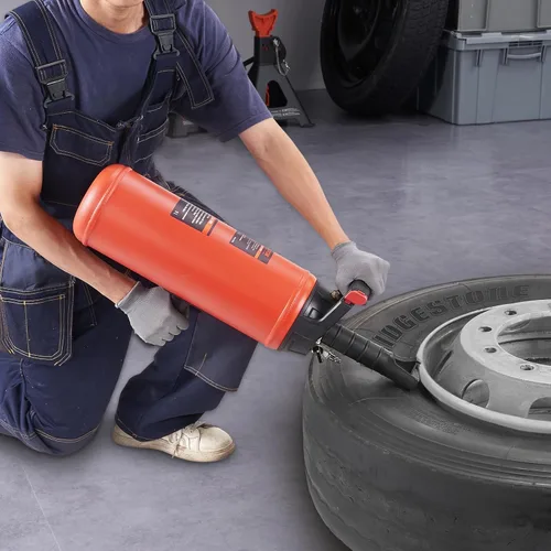 Miniatura 8 de VEVOR Asiento para neumáticos, 2.4 gal/9 L Inflador de neumáticos de aire, 150 PSI Herramienta de inflador de neumáticos portátil de mano, 87-116