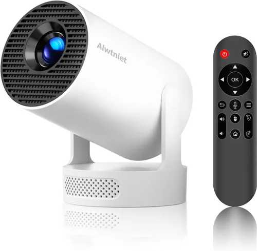 Miniatura 10 de Mini proyector con Wifi 6 y Bluetooth5.4, proyector portátil 4K, proyector inteligente Android 14 con 200ASIN y Keystone automático, proyector