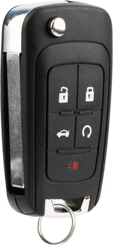 Llavero compatible con Buick Allure Encore Lacrosse Regal Verano/Chevy Camaro Cruze Equinox Impala Malibu Sonic/GMC Terrain Entrada sin llave remota