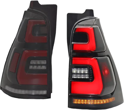 Miniatura 5 de Kit de luces traseras LED Gobison adecuado para Toyota 4Runner 2003-2009 Carcasa negra Efecto luz fluyendo Fácil instalación