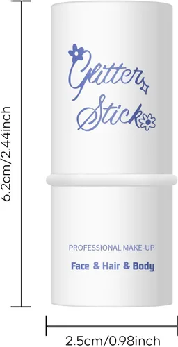 Miniatura 7 de KYDA Barra de purpurina corporal, gel grueso con purpurina para rostro y cabello corporal, pintura holográfica brillante de lentejuelas de sirena