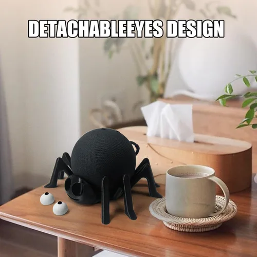 Miniatura 3 de SKEDC Soporte de Echo Dot de araña para Echo Dot 4ª/5ª generación, soporte de Echo Dot impreso en 3D, soporte de eco de altavoz inteligente, Negro #1