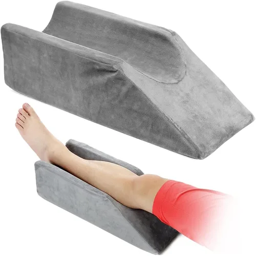 Almohada de cuña de elevación de piernas, espuma de rodilla para dormir, después de la cirugía, almohadas para reposar las piernas, cojín de apoyo